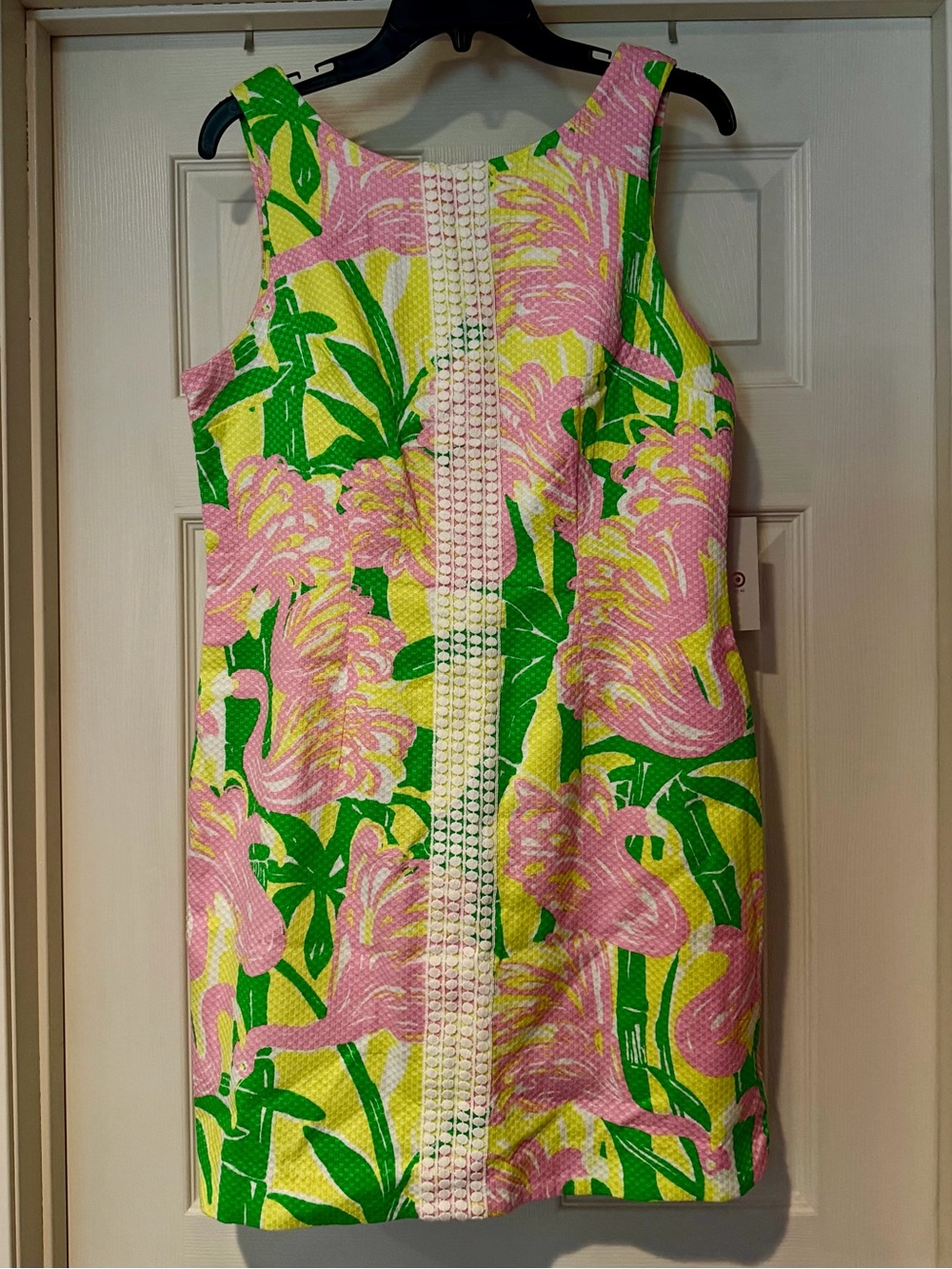 Lilly Pulitzer for Target Fan Dance Flamingo Shift Dress Size 12 (Fits like 10!)